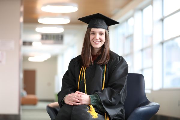 !Roslyn Zentz in cap and gown
