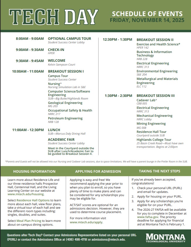 Tech Day 2025 schedule